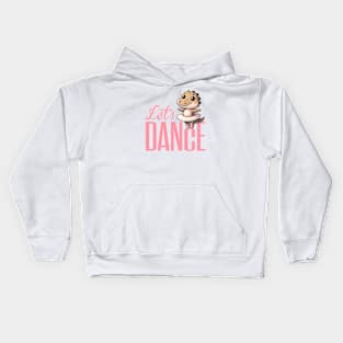 Let's dance - An alligator is dancing ballet Kids Hoodie